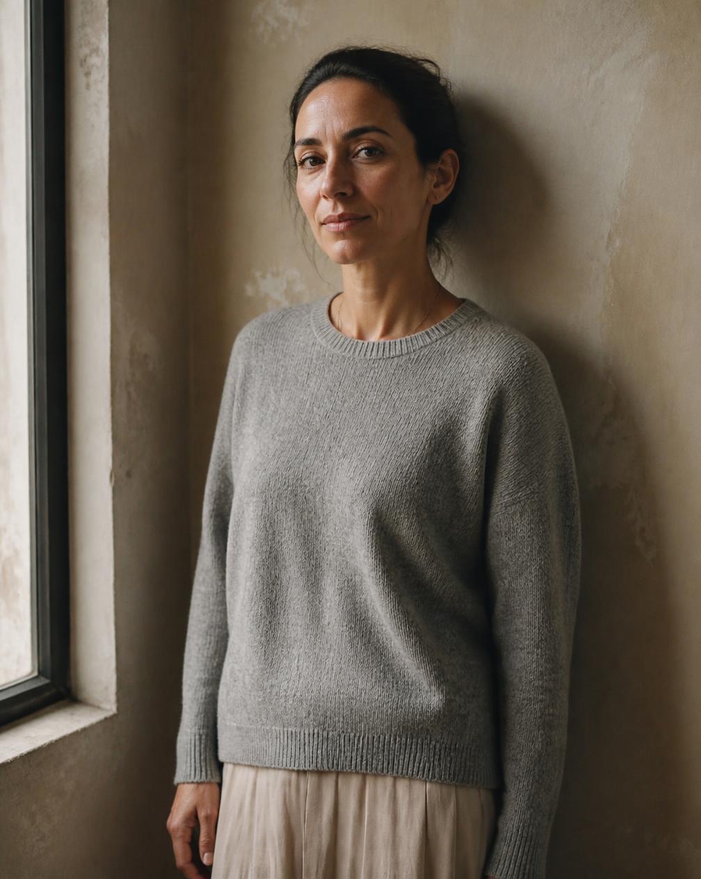 Retrato editorial de Clara Vidal, perfil ficticio del equipo LUMA